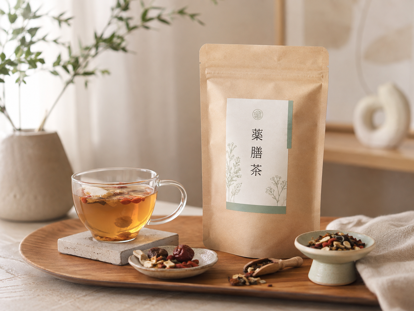 アラモードピンクの薬膳茶